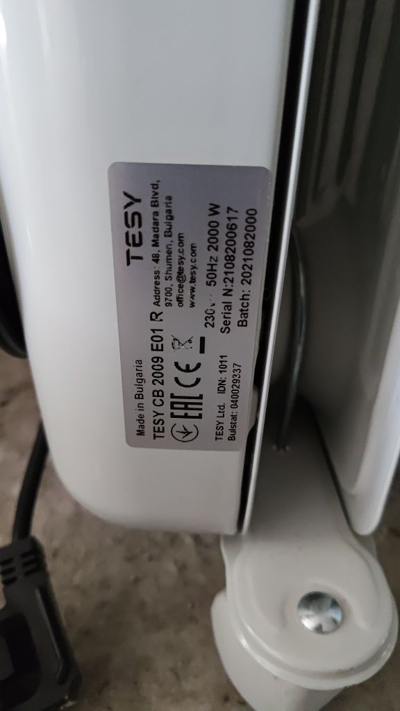 Радиатор Tesy CB2009 Маслен