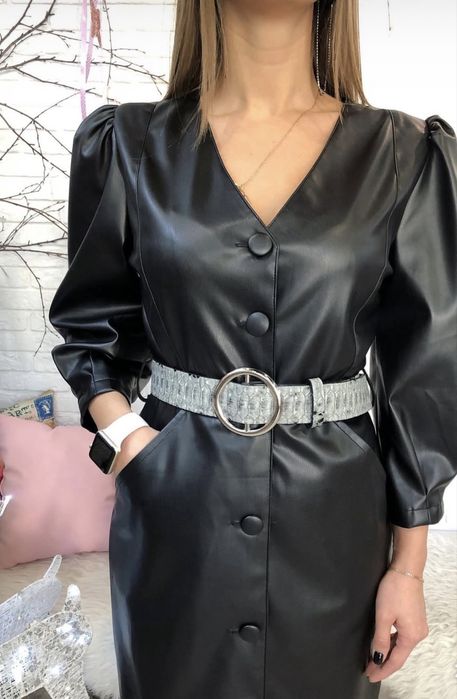 Продается кожаное платье