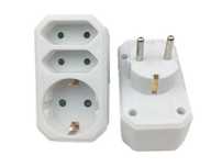Triplu Stecher 1x Shuko+2xeuro Alien