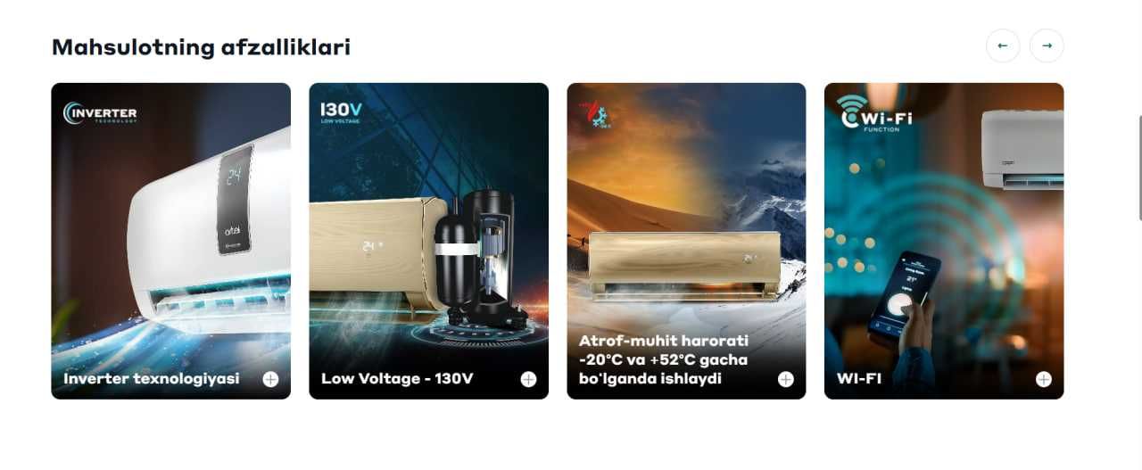 Кондиционер Artel Shahrisabz 12 Inverter Konditsioner Artel Shahrisabz