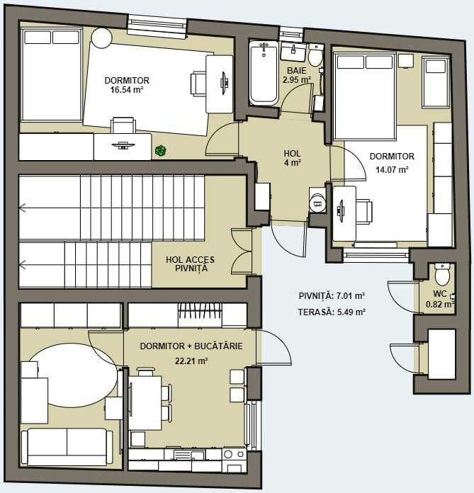 Apartament in zona centrala