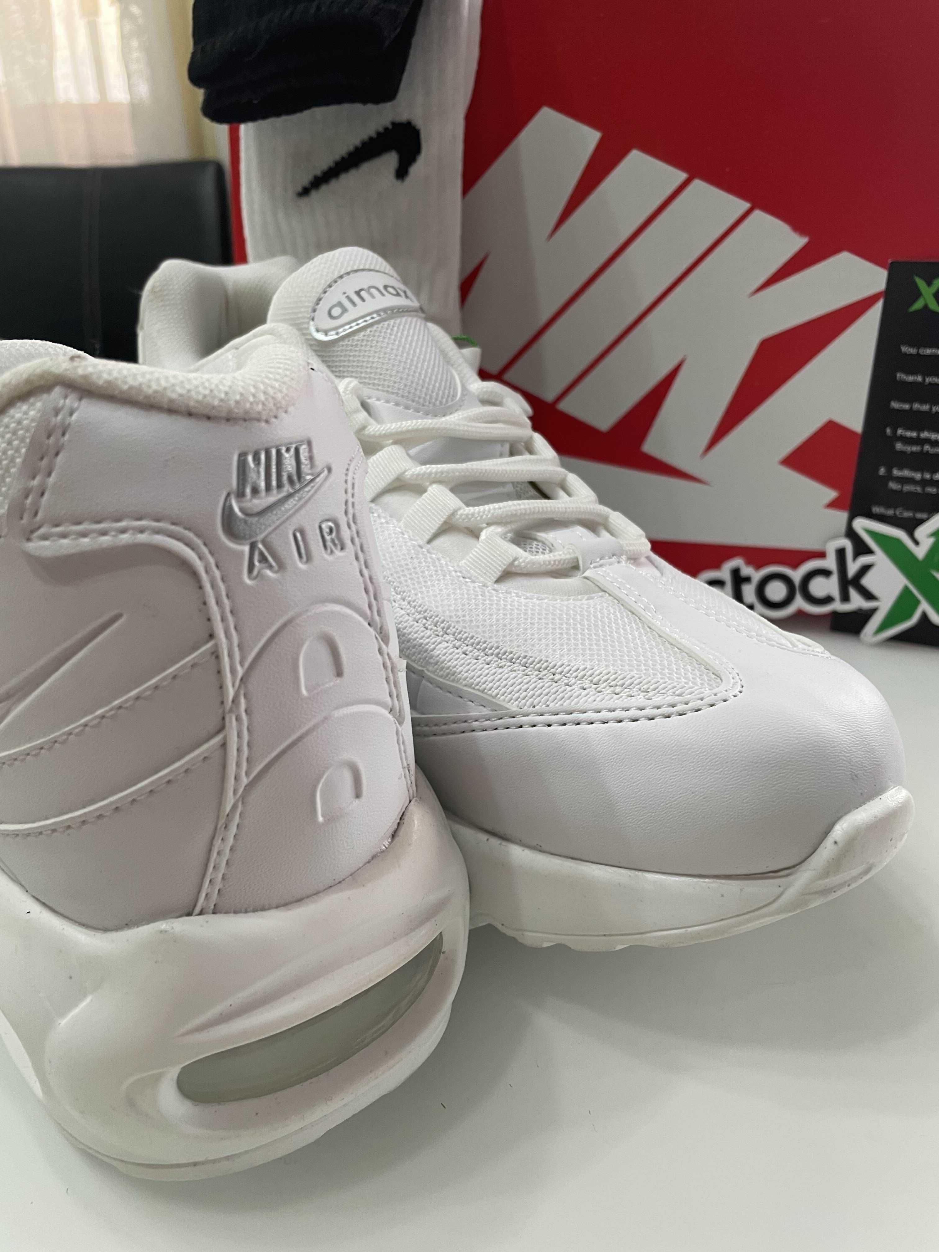 (НАЙ-ПРОДАВАН) Nike Air Max 95 Triple White (от/до 40-45 номер)