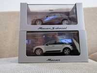 Vand machete Porsche Macan, gri și gri închis, scara 1/43 Minichamps