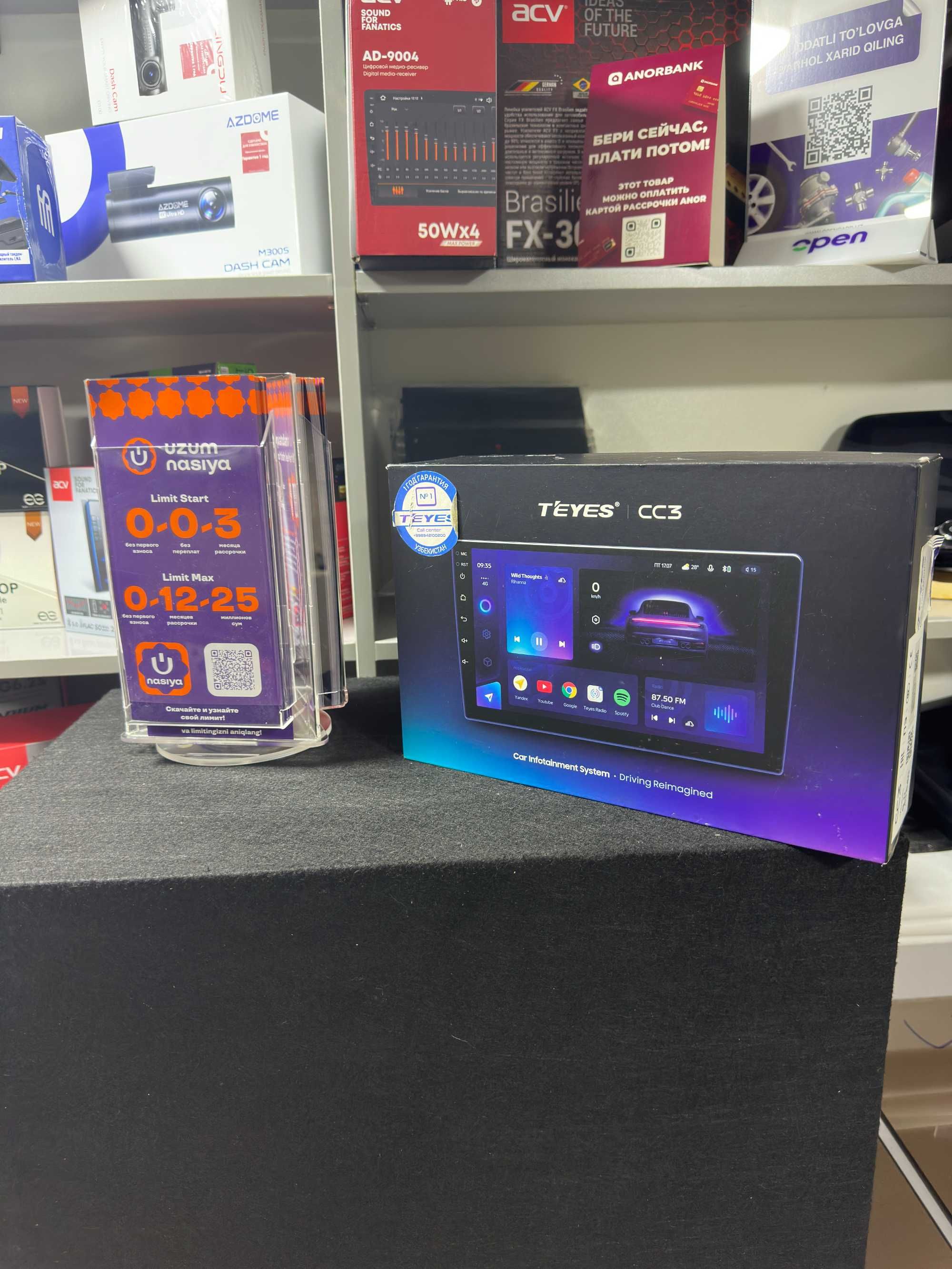 TEYES CC3 4/64 Avto monitor 1 YIL KAFOLAT