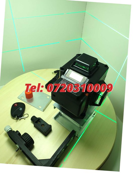 Nivela Laser Noua 16 Linii 4d Verde Afisaj Digital