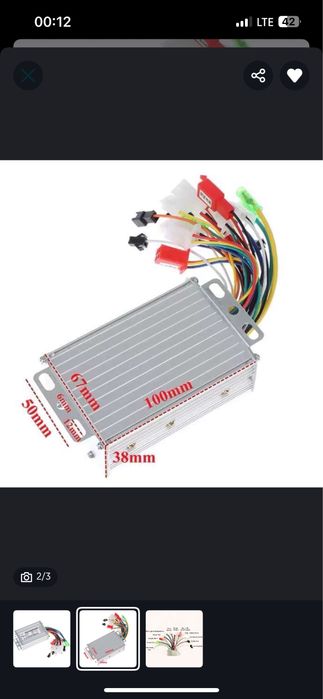 Controler bicicleta/motoreta electrica