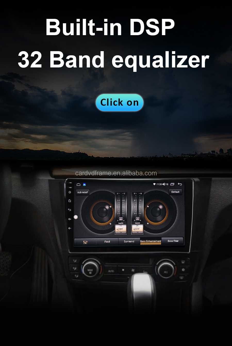 Мултимедия BMW 1 серия първа Двоен дин Навигация Android E81 E82 E87