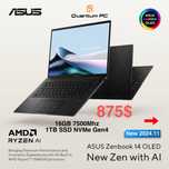 Asus Zenbook 14 Ryzen™ 7-8840HS/16GB/1TB SSD/14” OLED/AMD 780M