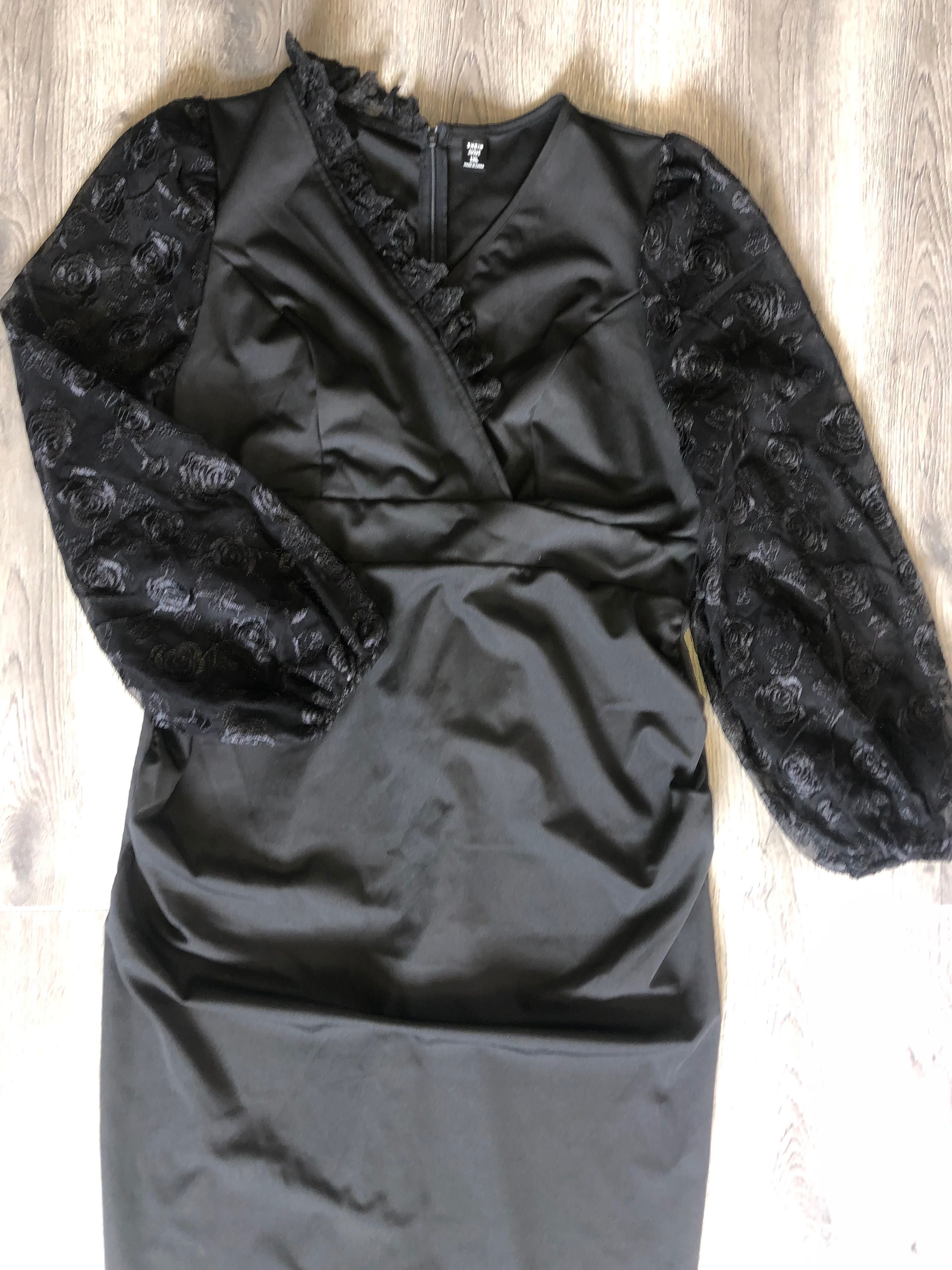Rochie elegantă de ocazie neagră mărimea Xl
