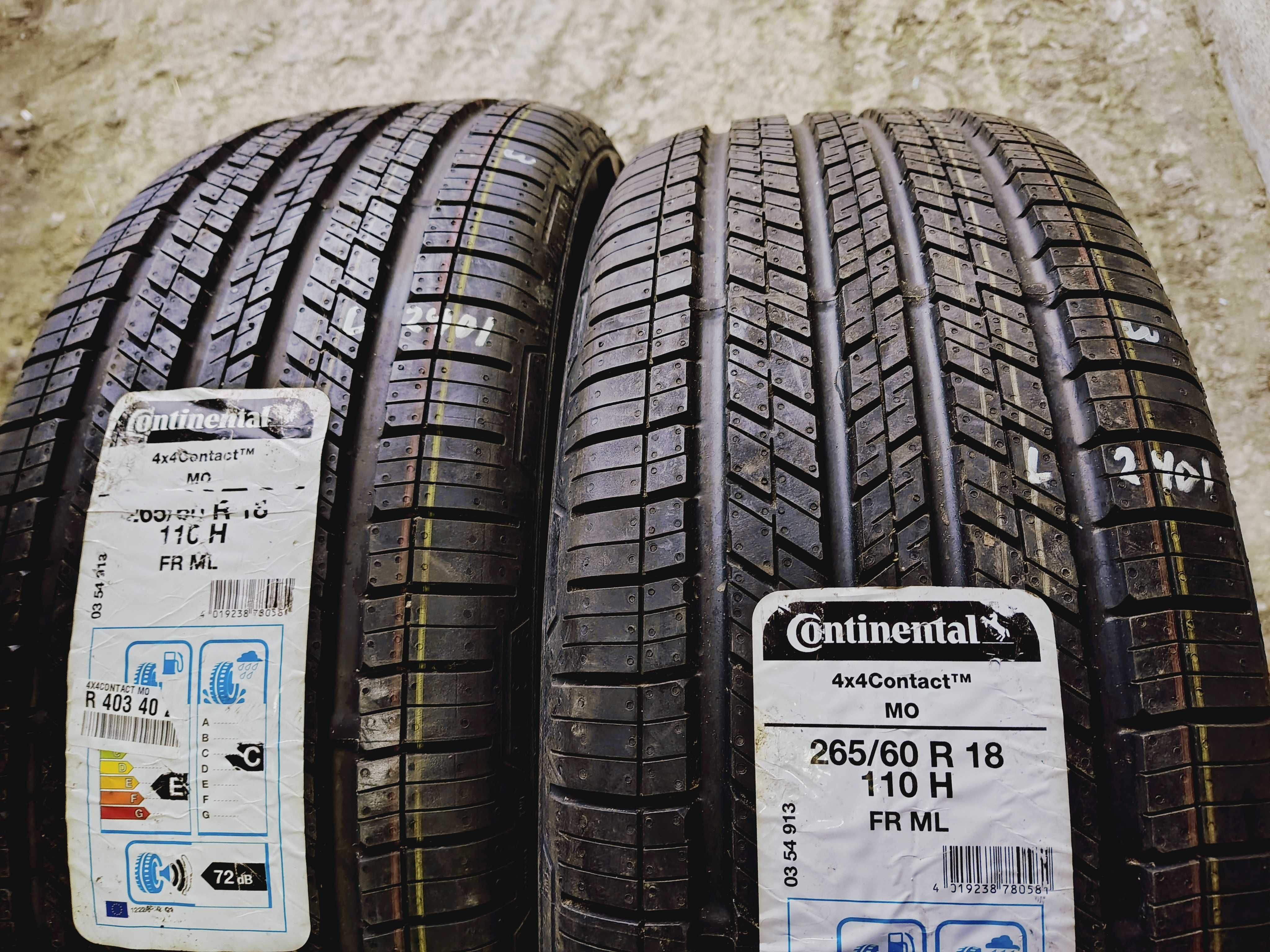 2бр.НОВИ летни гуми CONTINENTAL 265/60/18 110H DOT 0219