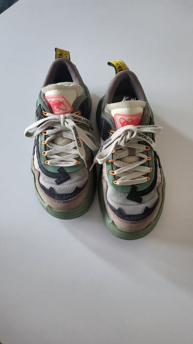 Adidas Off - white/green originali dama