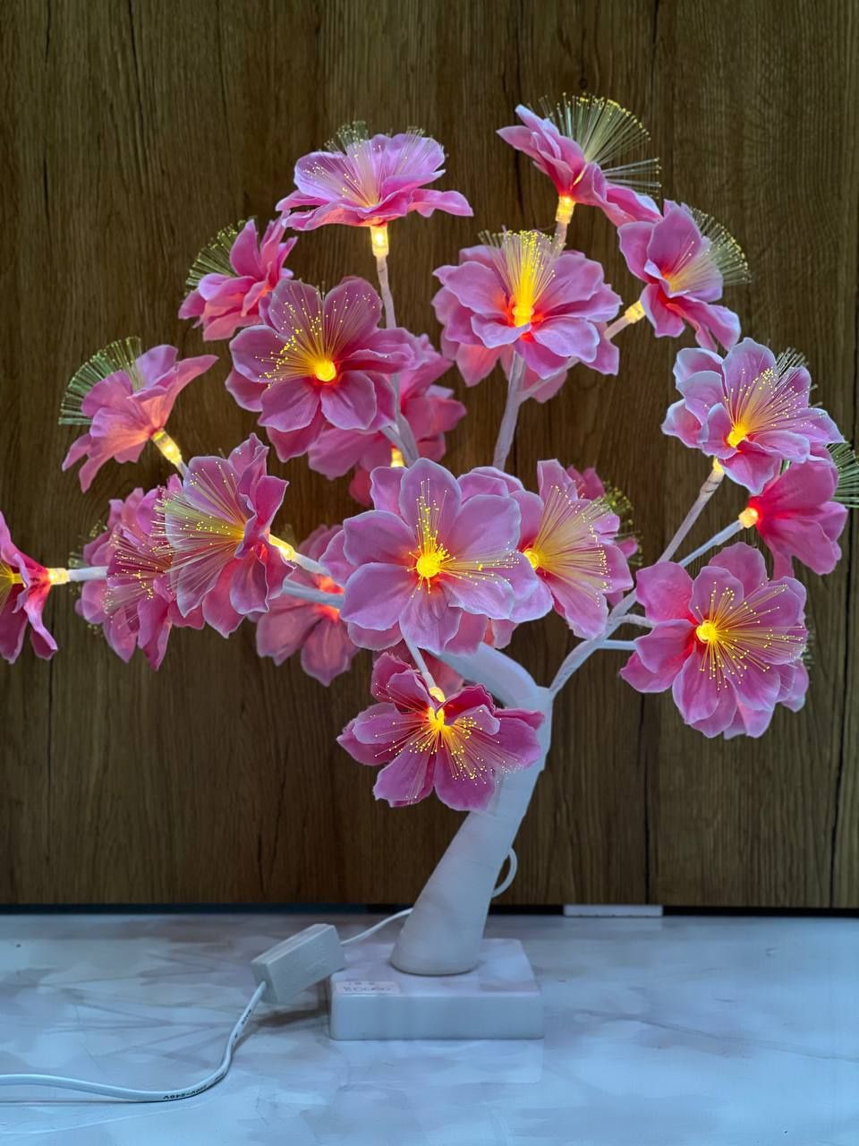 Декоративный цветок светильник