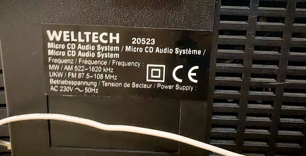 Combina sistem audio radio cd casetofon Welltech Micro CD Audio System