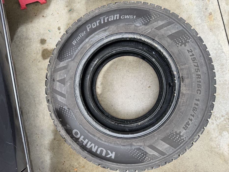 2 anvelope iarna kumho winter portran 215/75r16c