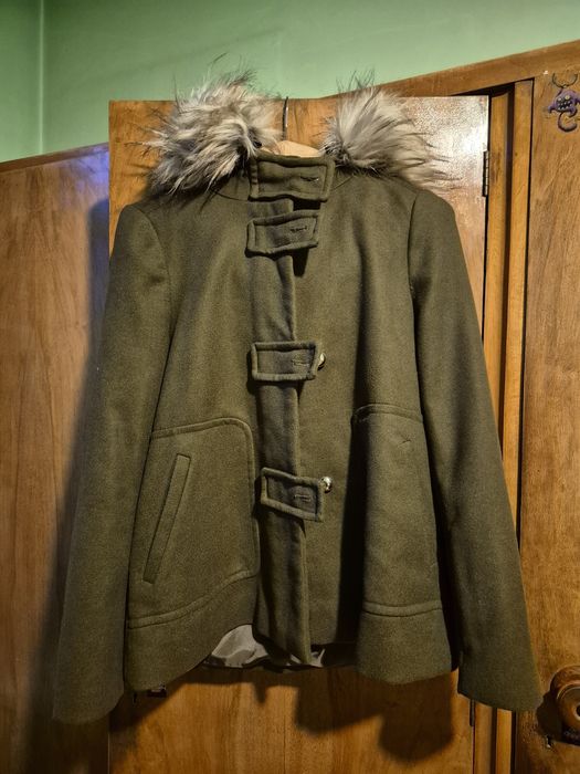 Зелено палто ZARA