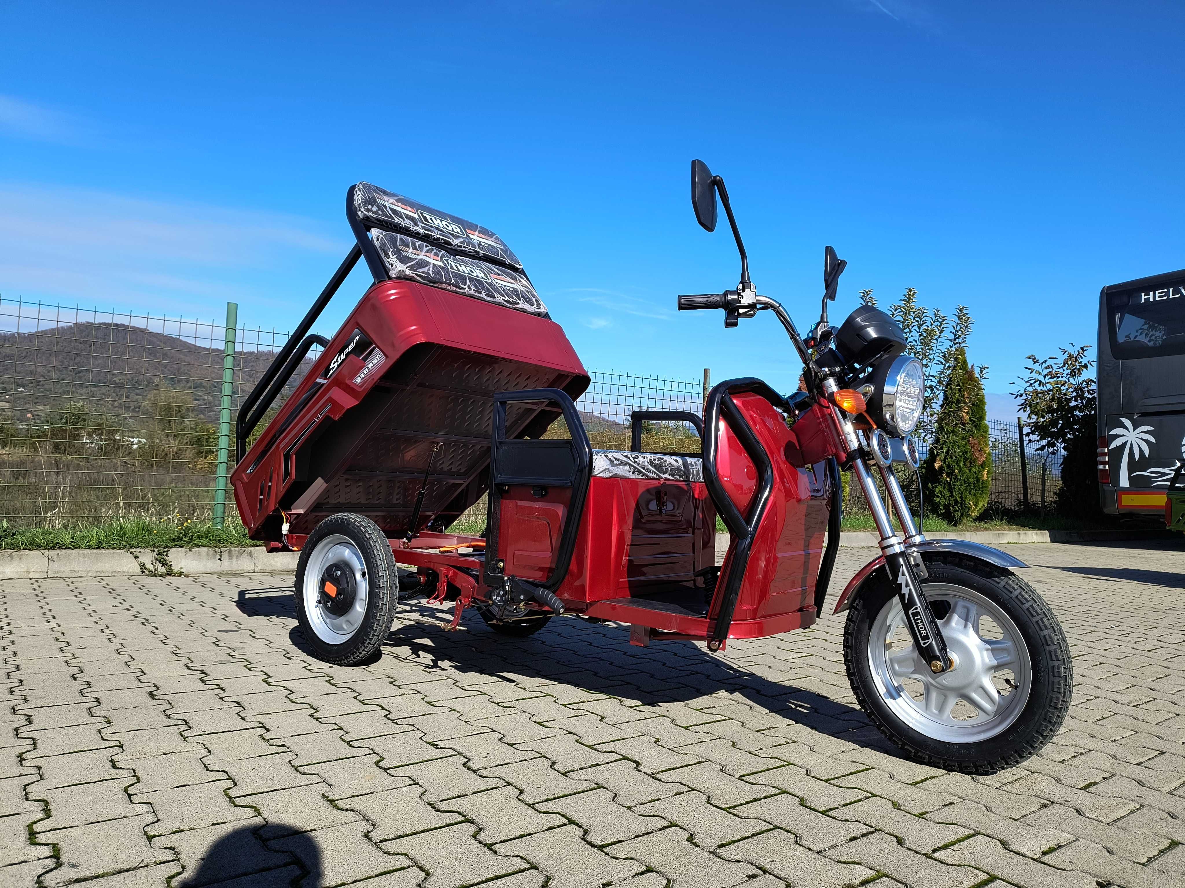 Triciclu electric Thor CITY-ECO rosu,verde,turcoaz, albastru Agramix