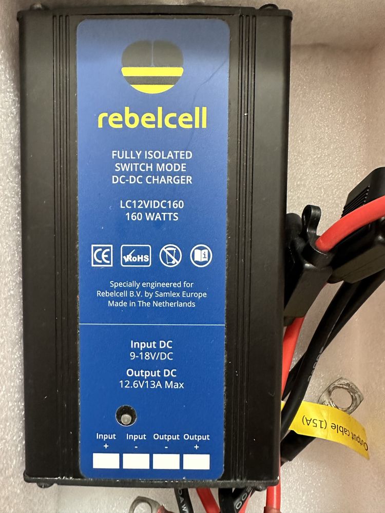 Incarcator acumulator Li-Ion LiFePo4 Rebelcell RangeExtender 12.6V/13A