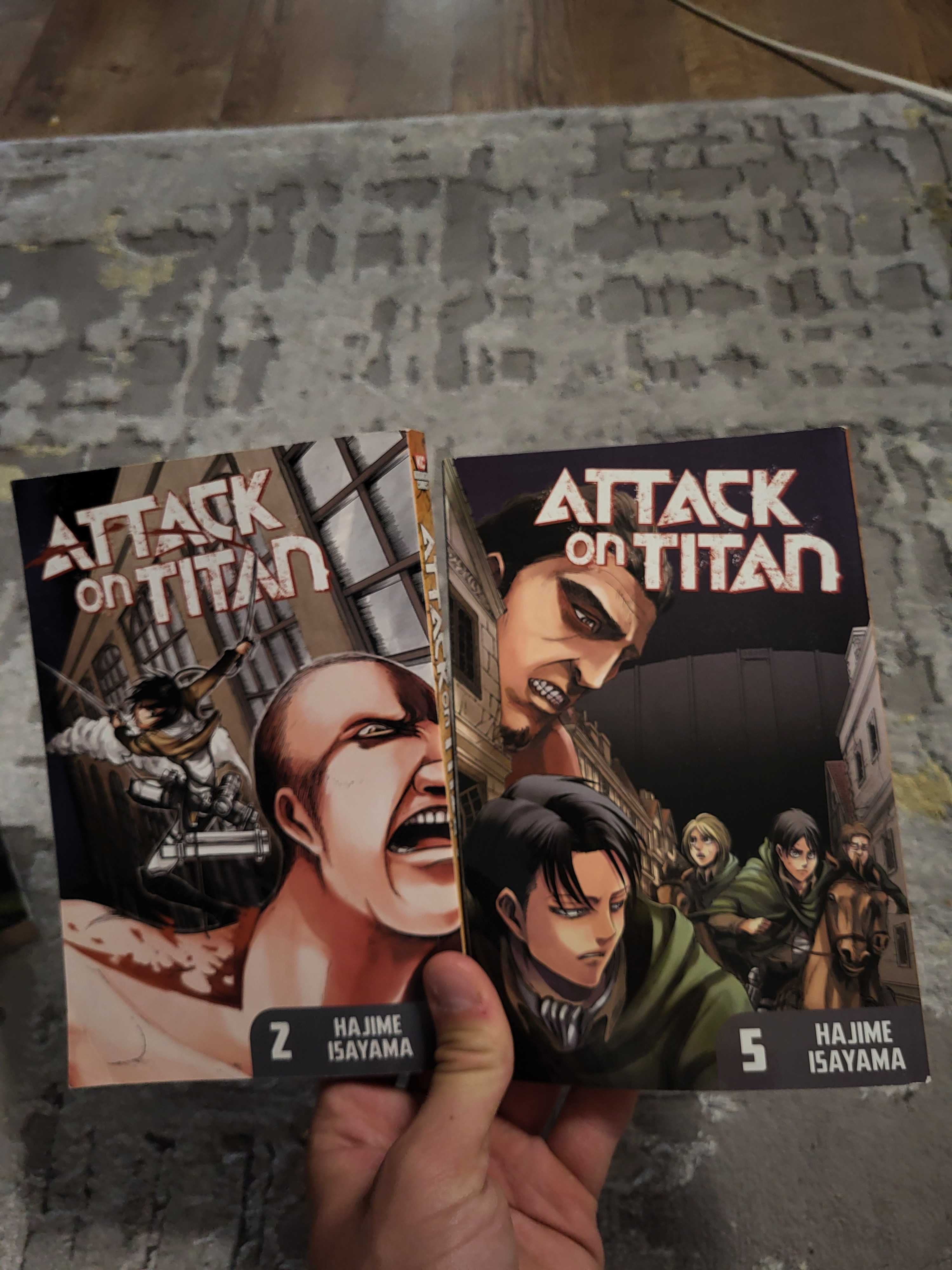 Manga one punch man și attack on titan noi.