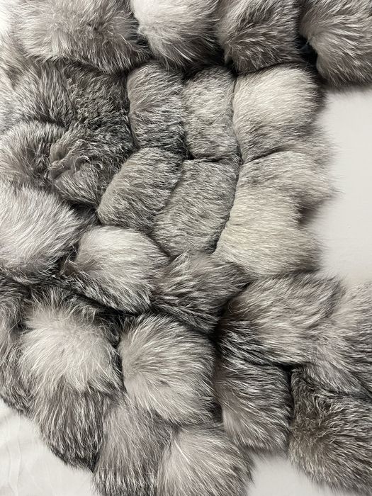 Haina de blana din vulpe naturala