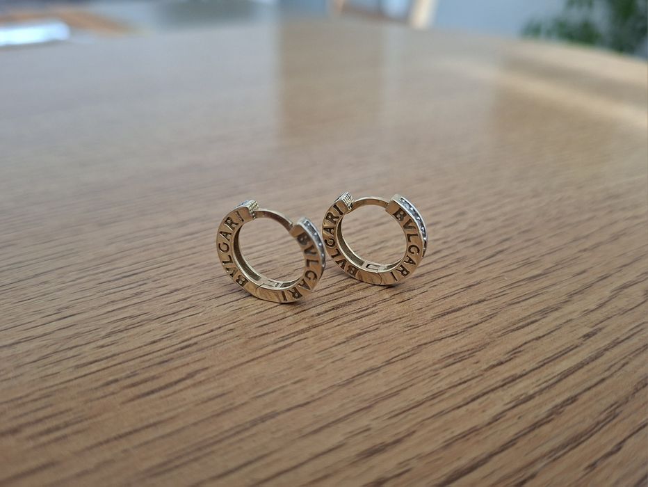 Дамски златни обеци "BVLGARI" - 4,30 гр. / 585 / 14K
