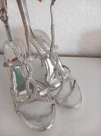 Sandale elegante argintii 39