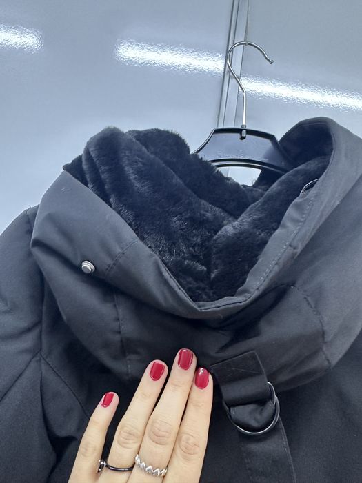 Geaca Parka neagra Zara -20 grade