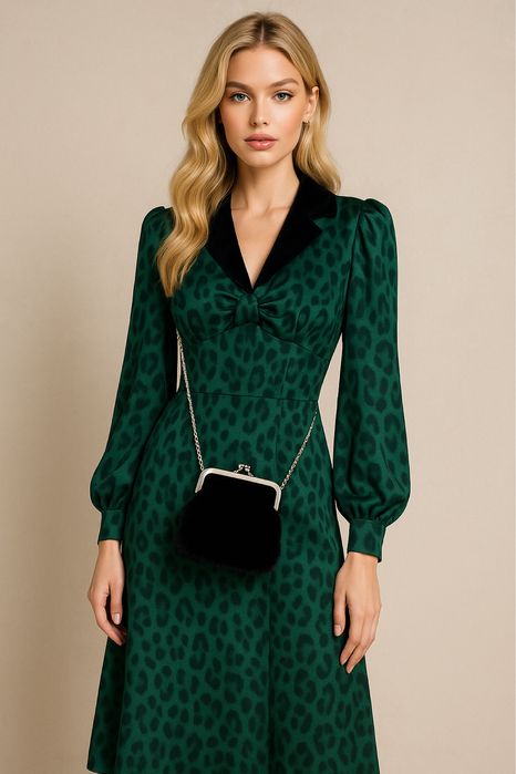 Вечерная платья с сумкой