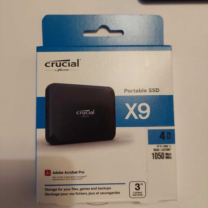 Ssd Crucial X9 Portable 4TB USB 3.2 Type C