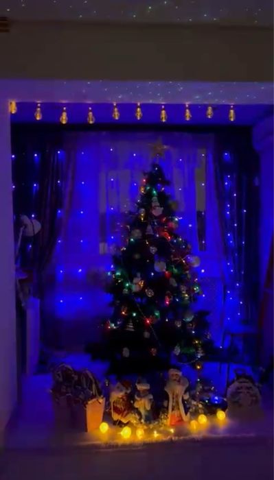 Новогодняя елка с игрушками 2 метра