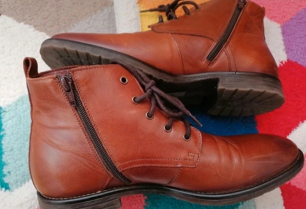 Ghete piele mărimea 43, 27.5 cm interior