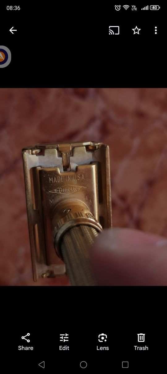 Aparat de ras Gillette Aristocrat Adjustable M3 1967  original În cute