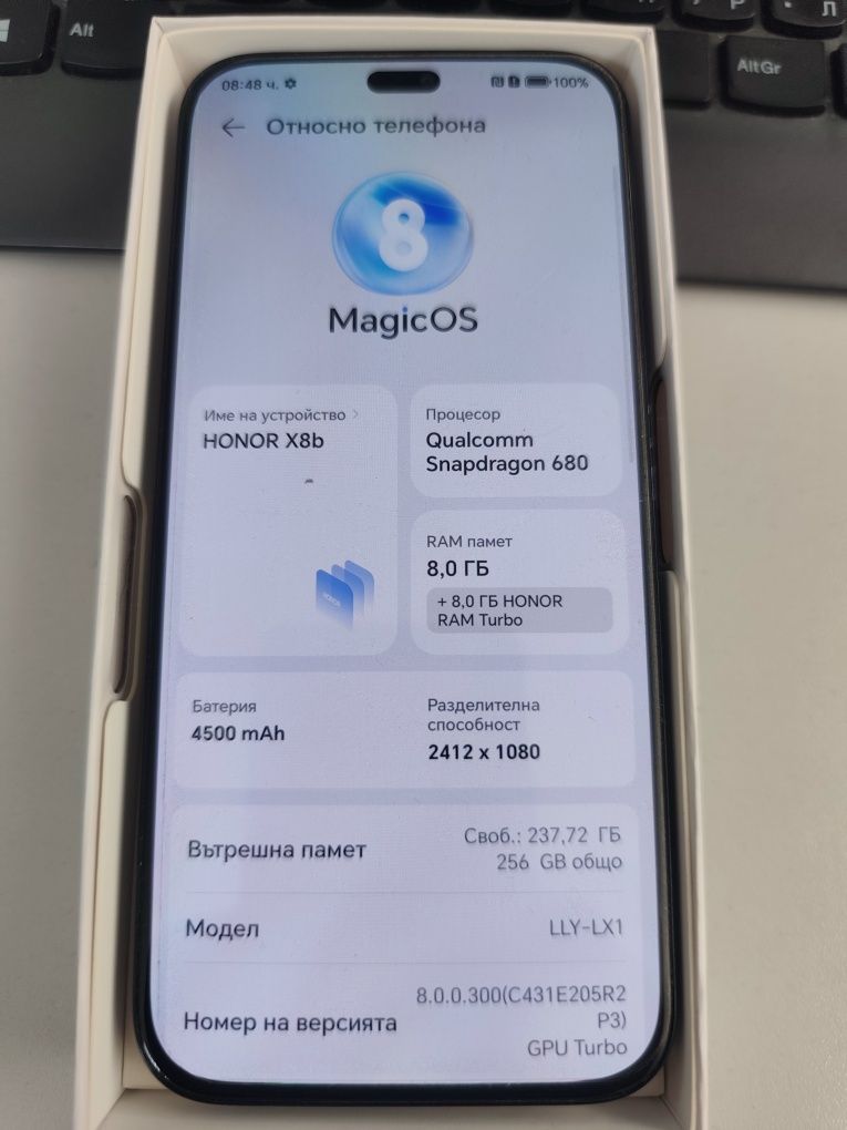 Honor X8B 256GB/8Gb+8GB