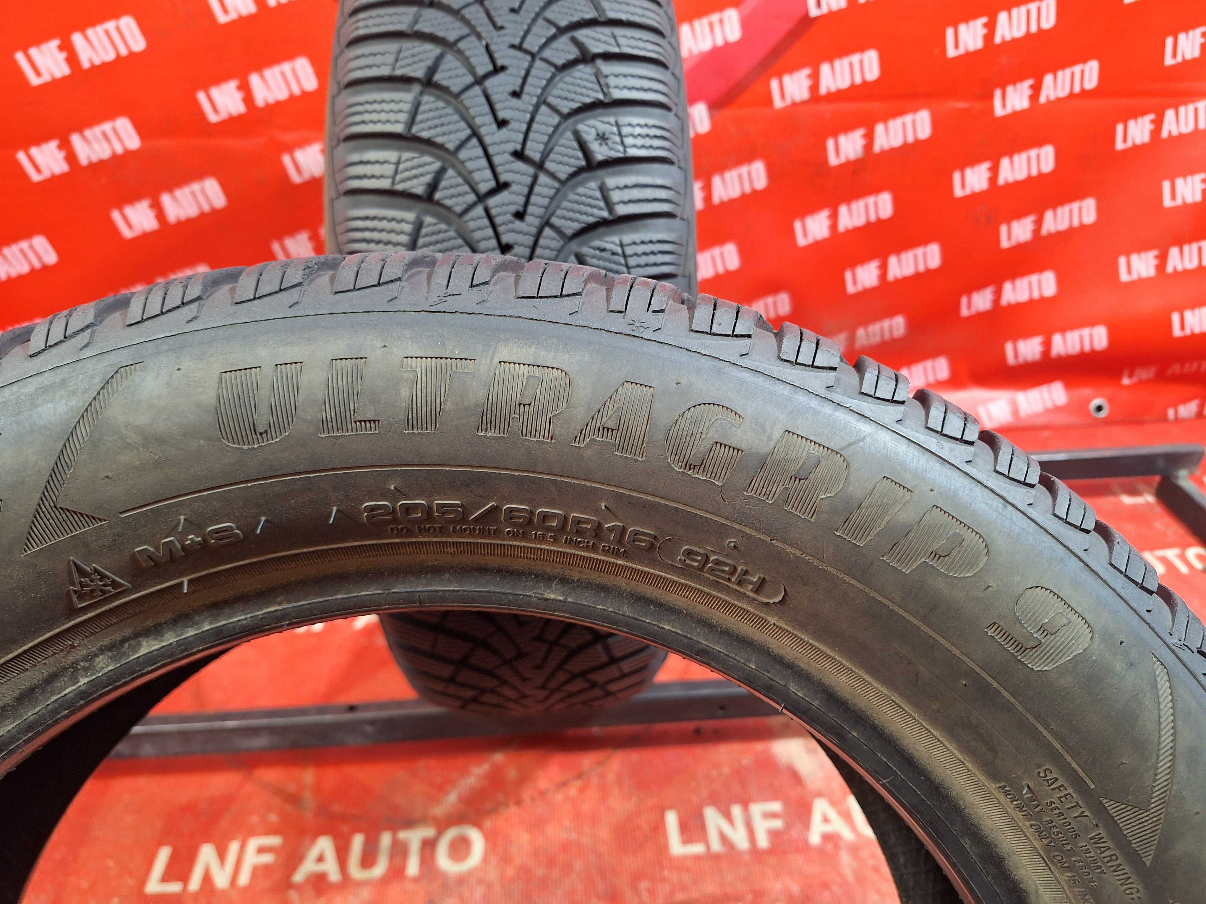Anvelope de IARNA - 205/60/16 - GoodYear - 5.7 / 7.7 MM - DOT 2017 !