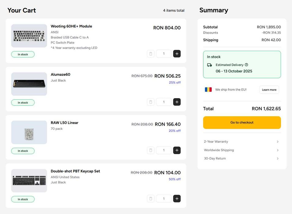 Kit Tastatura Wooting 60HE+ ANSI