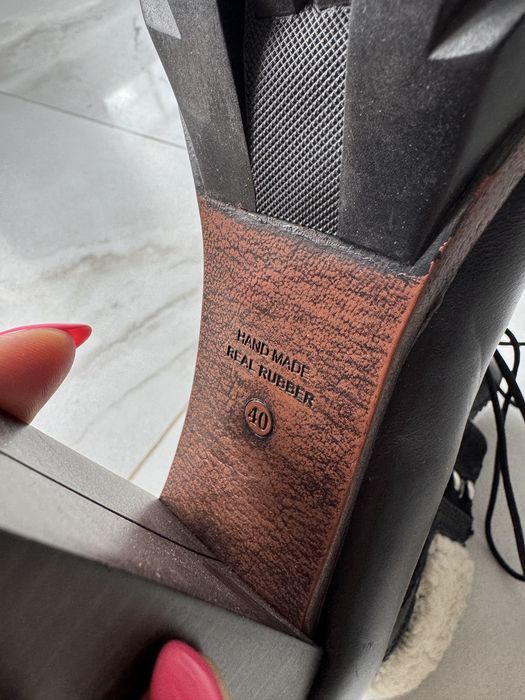 Дамски обувки на ток Musette, кожени боти на ток