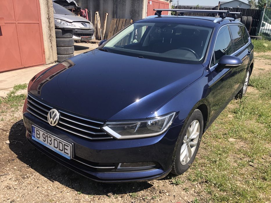 Bara fata Vw Passat B8 cu 6 senzori de parcare albastra LH5X 1.6 dcxa
