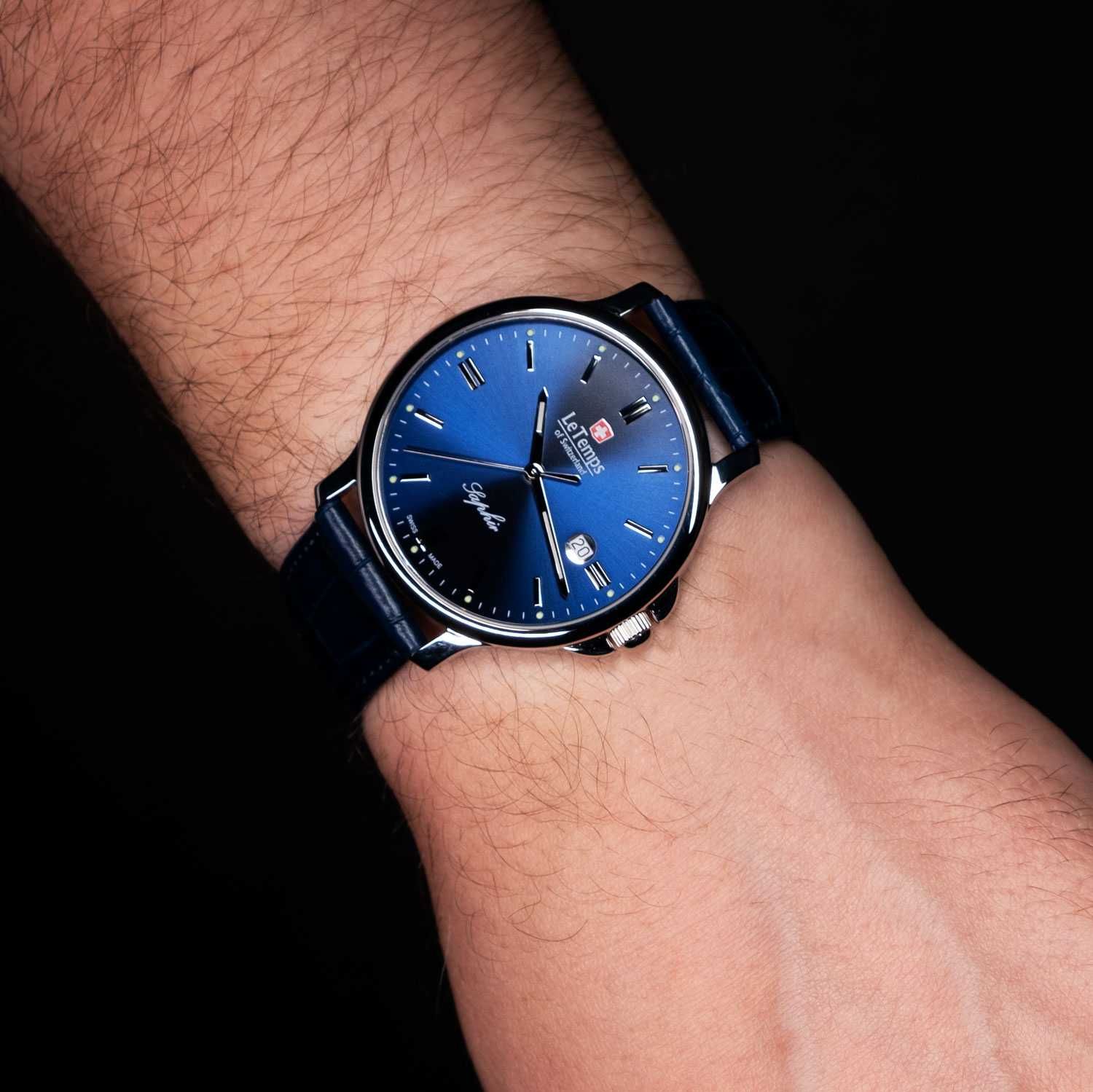 Мужские швейцарские оригинальные часы Le Temps
