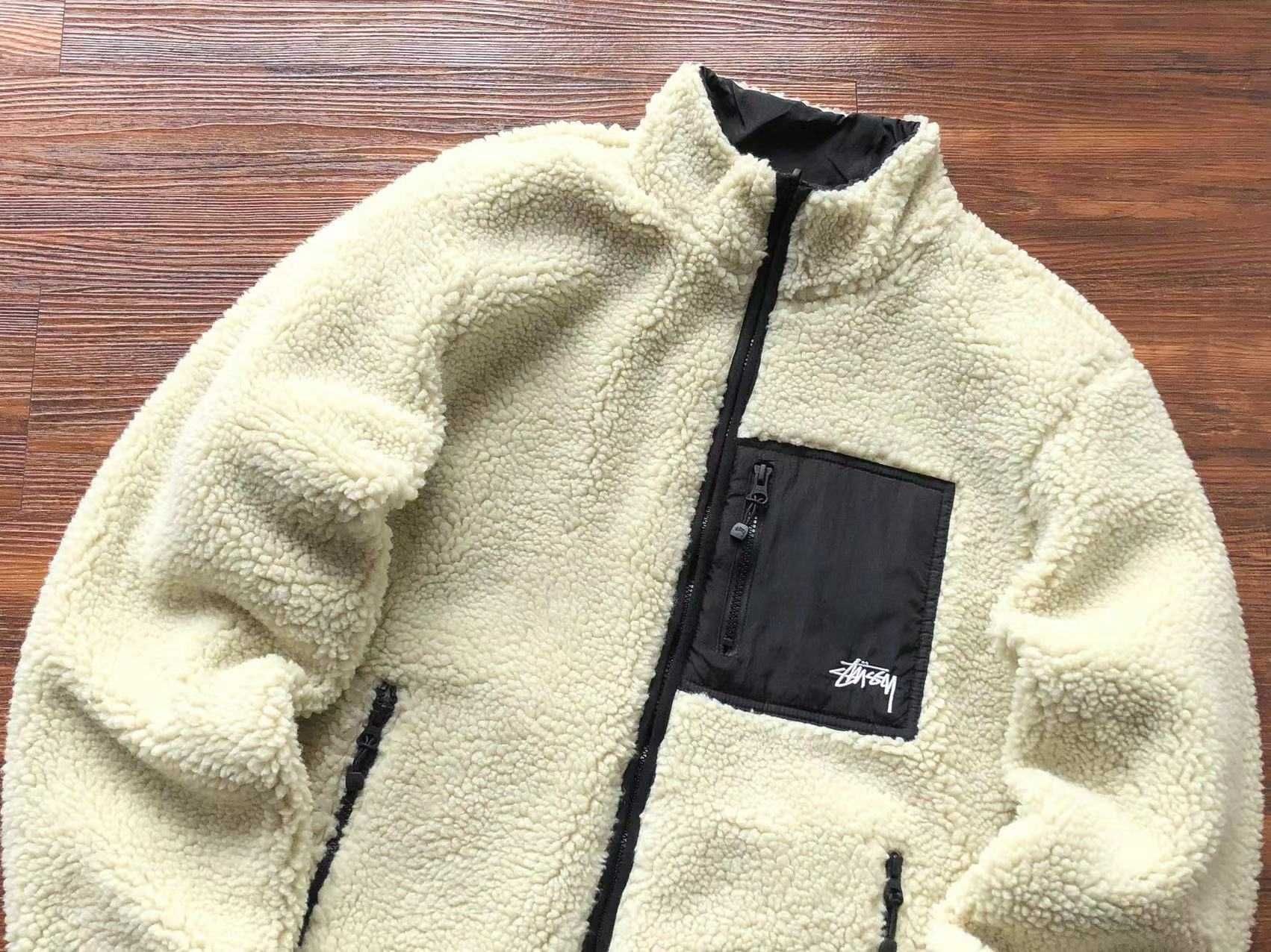 яке Stussy 8 ball Sherpa Reversible Jacket