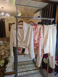 Луксозен костюм от 3 части, Guess блуза, Zara риза