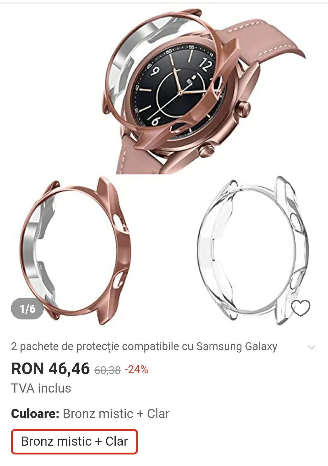 Accesorii Samsung Galaxy Smartwatch 3, 41mm