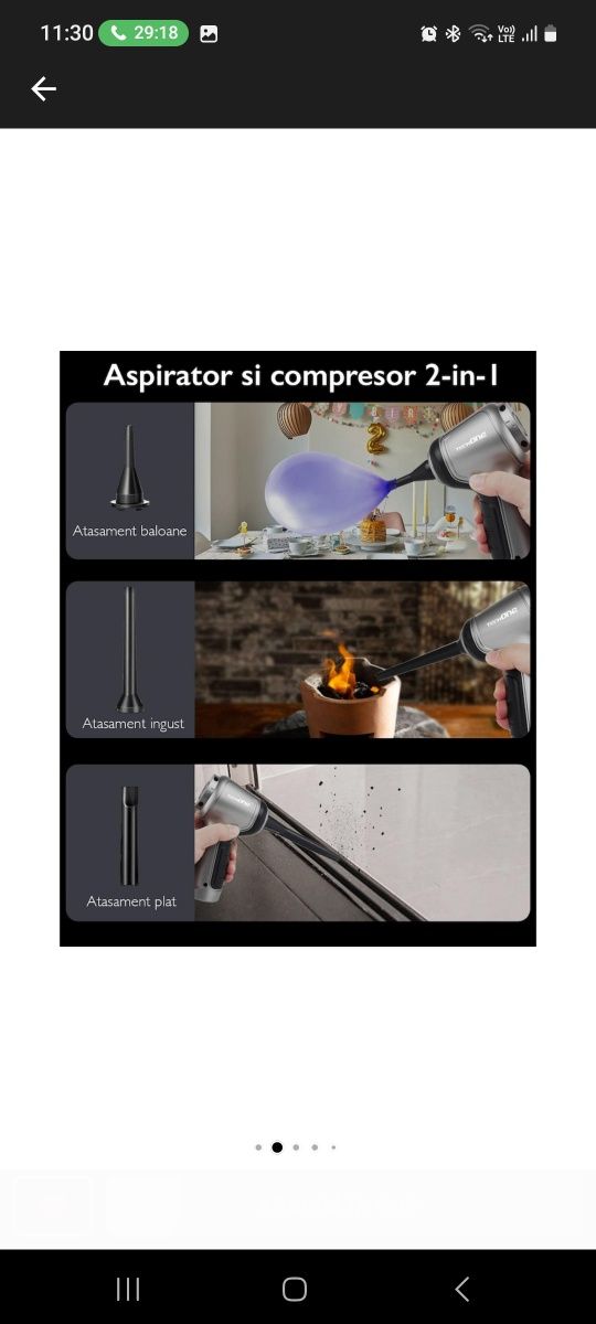 Vând aspirator auto