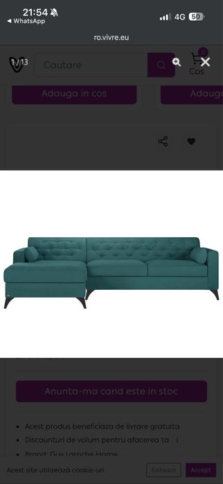 Coltar modern calitate premium