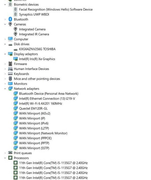 Thinkpad T14s Gen2i, i5-1135G7, 8/256GB, LTE модем