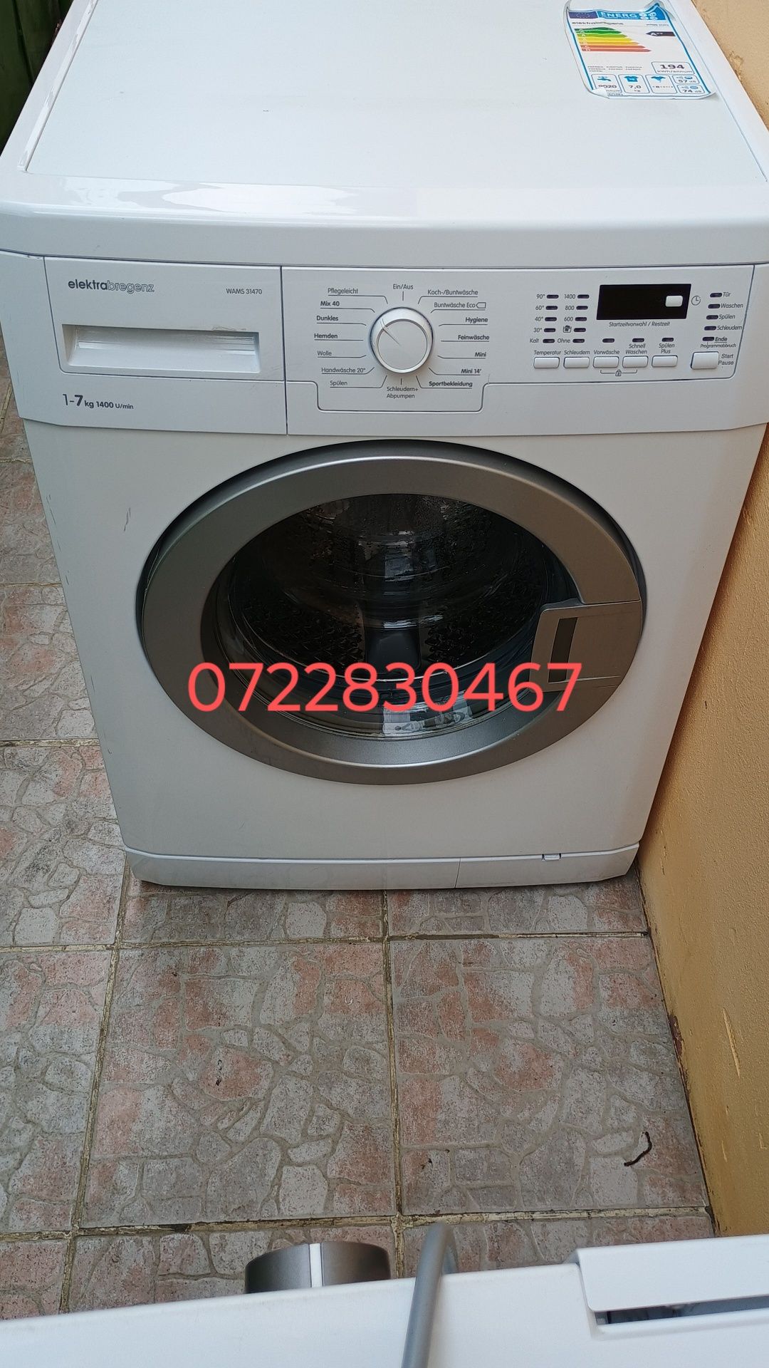 Mașină de spălat electrabregenz 8 kg