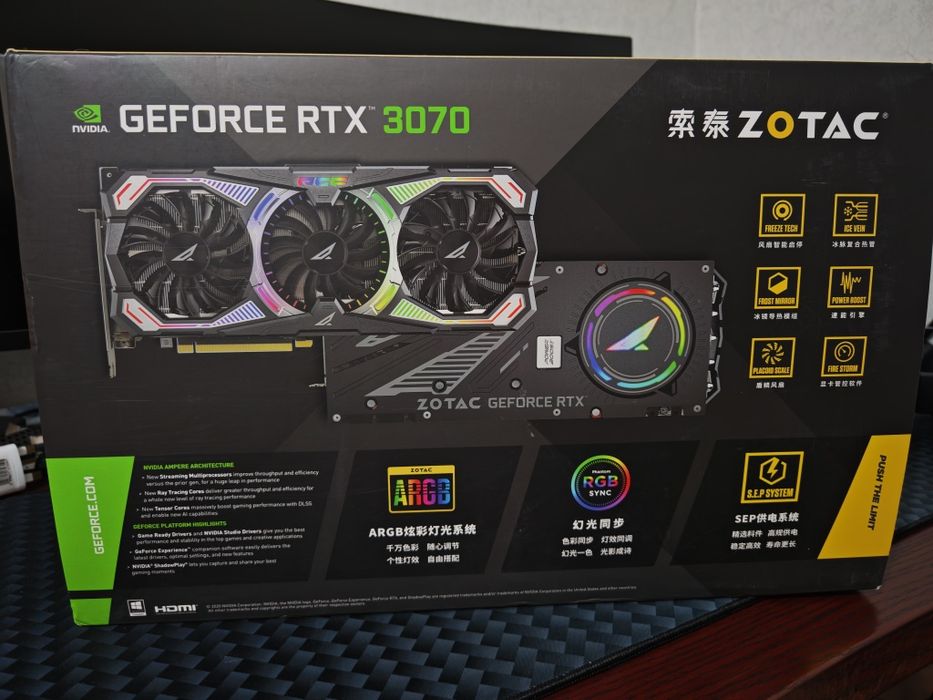 Rtx 3070 zotac  видеокарта