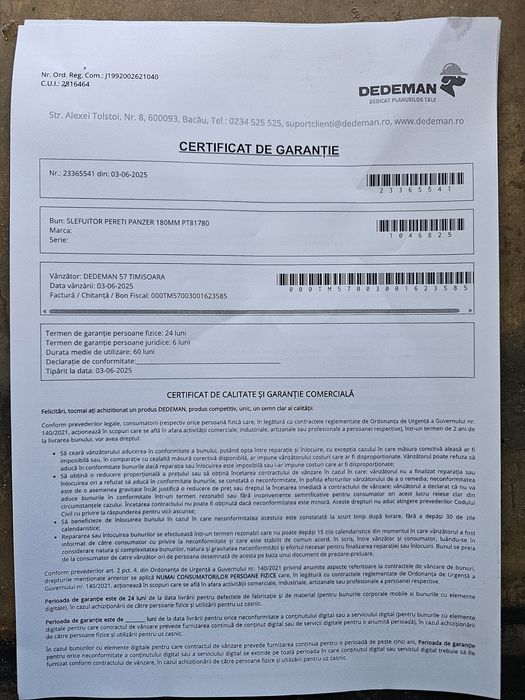 Slefuitor pentru pereti, Panzer PT81780, 750 W, 180 mm