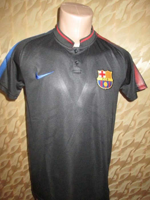 Мъжки тениски с яка Nike/Adidas Barcelona/Real M. 2020 - тип Lacoste