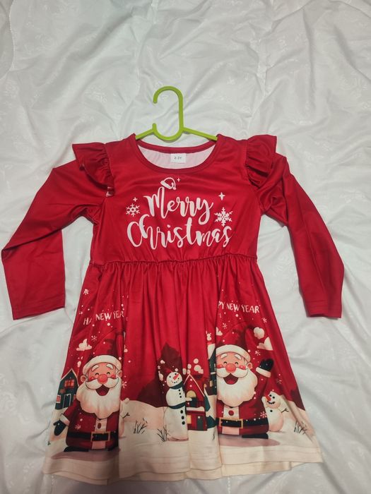 Коледни детски роклички ,нови