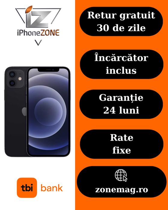Iphone 12 128GB 100% Grad A Garantie Rate zonemag.ro