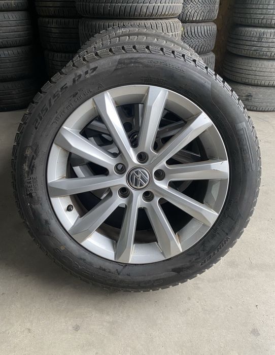 Jante aliaj R17 5x112 cu anvelope M+S 215 55 17